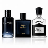 3 Herrenparfüm-Set - Sauvage Dior, Bleu de Chanel & Creed Aventus