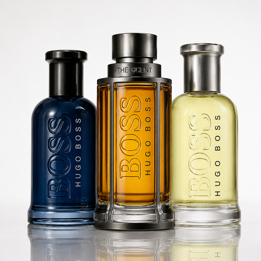 Combo aus 3 Herrenparfums – Boss Bottled Infinite, Boss The Scent und Boss Bottled