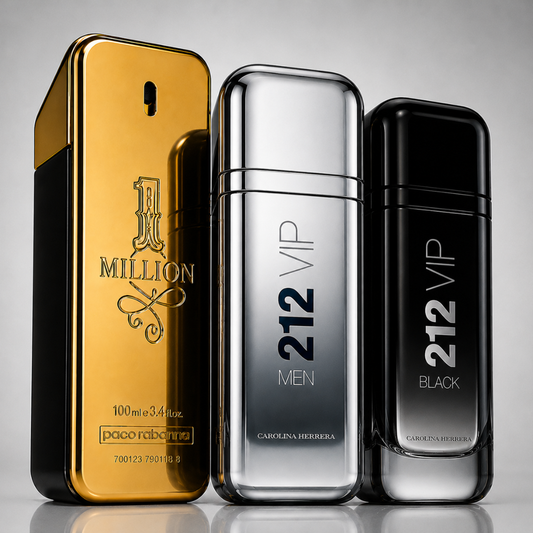 Combo aus 3 Herrenparfums – 1 Million, 212 VIP MEN und 212 VIP Black
