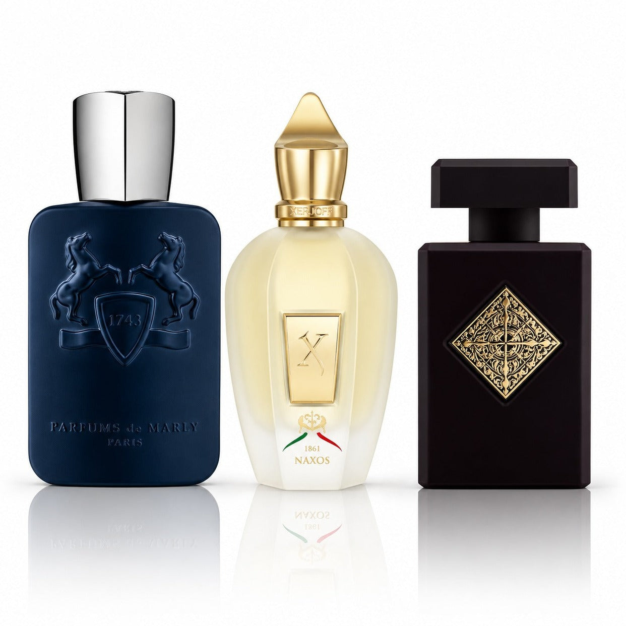 3 Herrenparfüm-Set - Parfums de Marly Layton, Xerjoff Naxos & Initio Side Effect